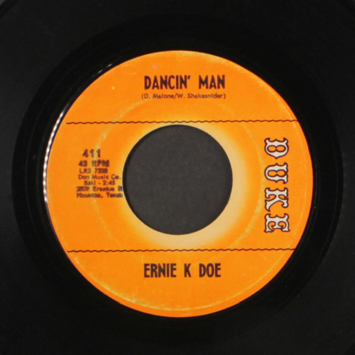 dancin' man / later for tomorrow by ERNIE K-DOE