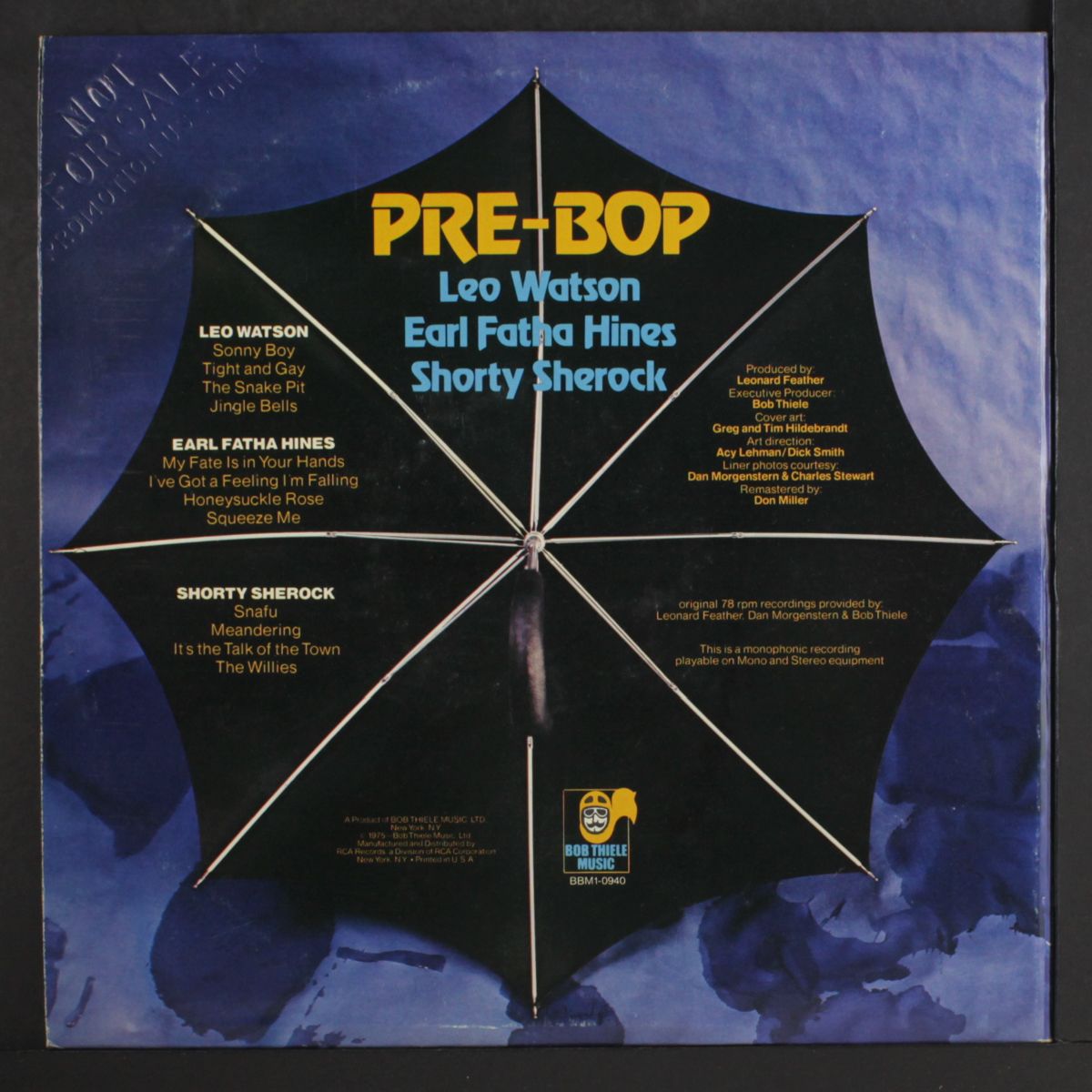 pre-bop by LEO WATSON, EARL HINES, SHORTY SHEROCK