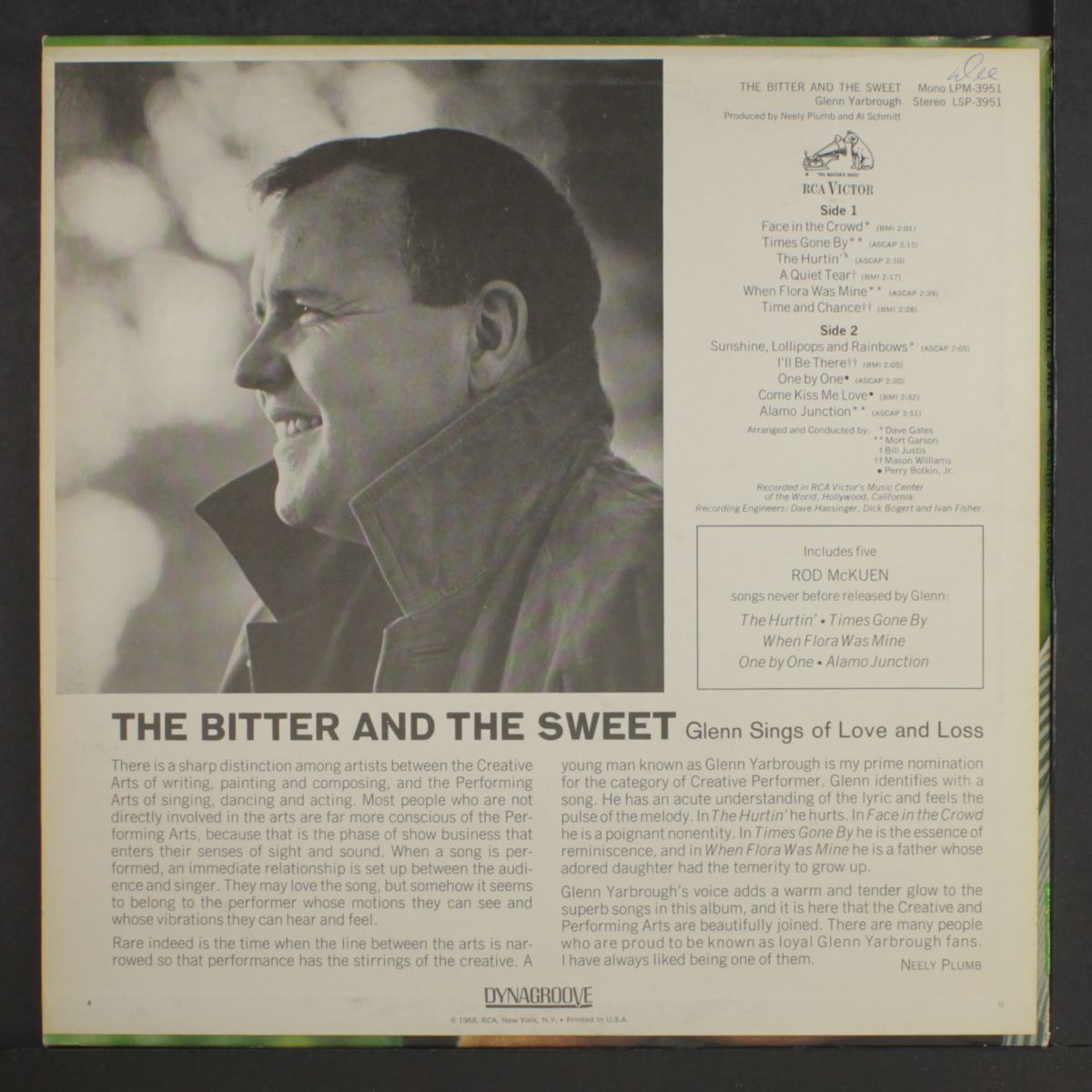 the bitter and the sweet by GLENN YARBROUGH