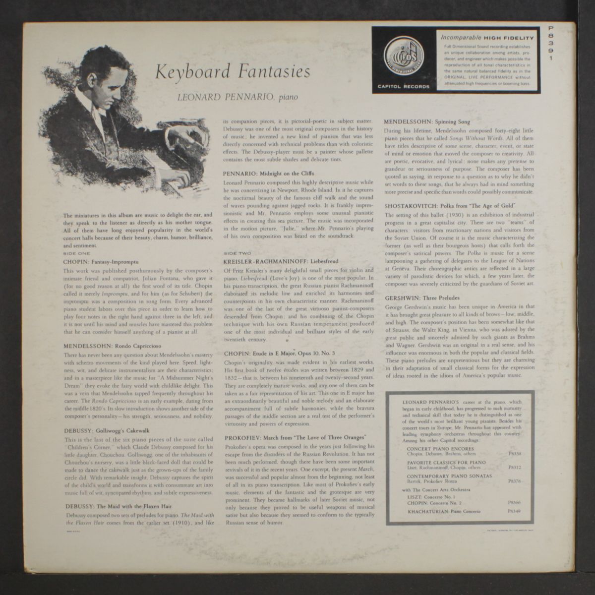 keyboard fantasies by LEONARD PENNARIO