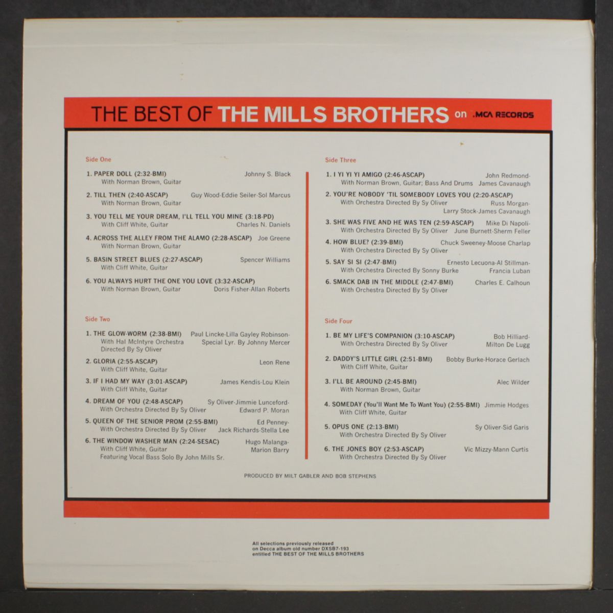 best of the mills brothers by MILLS BROTHERS