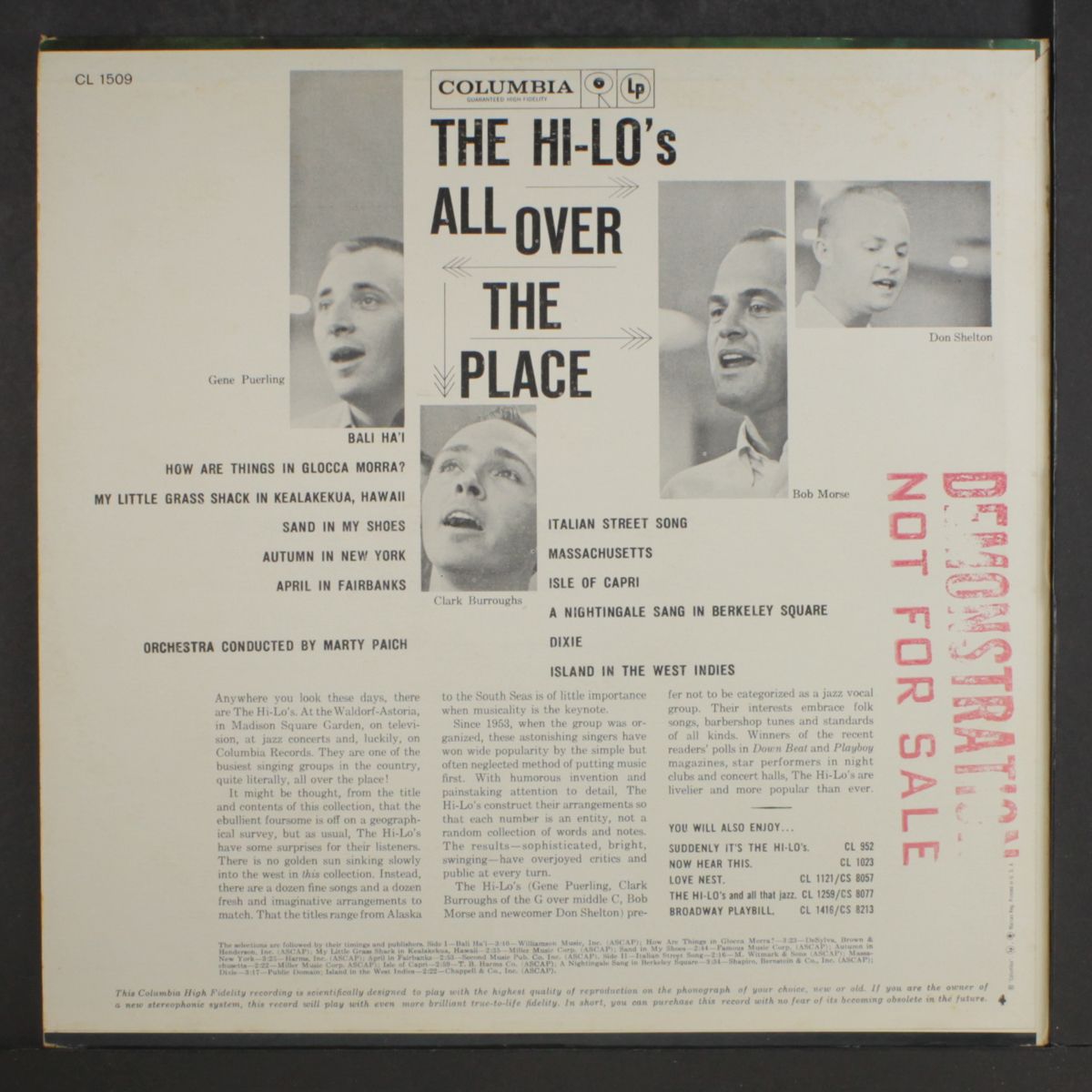 all over the place by HI-LO'S