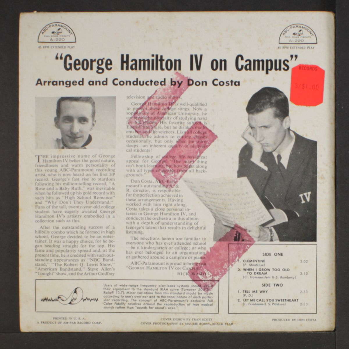 on campus by GEORGE HAMILTON IV