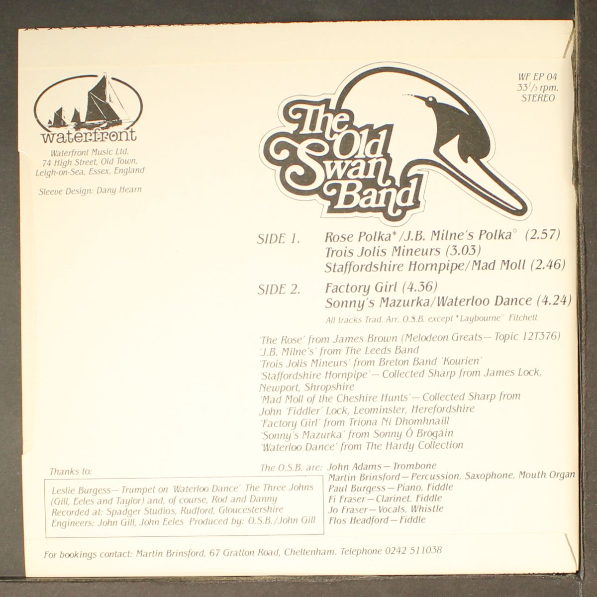 rose polka / j.b. milne's polka +4 by OLD SWAN BAND
