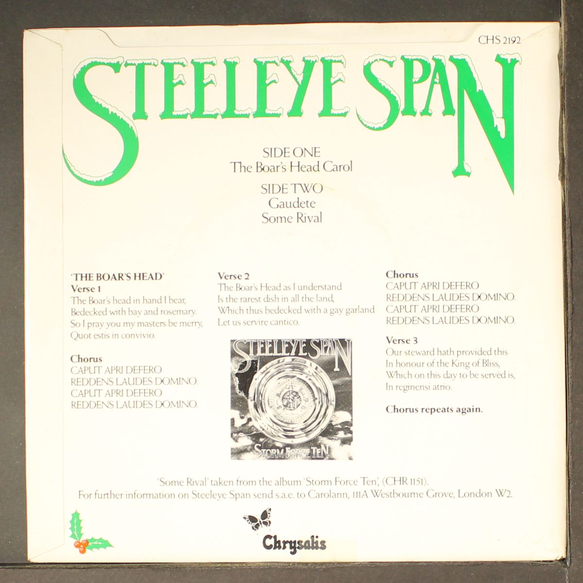 the boar's head carol +2 by STEELEYE SPAN