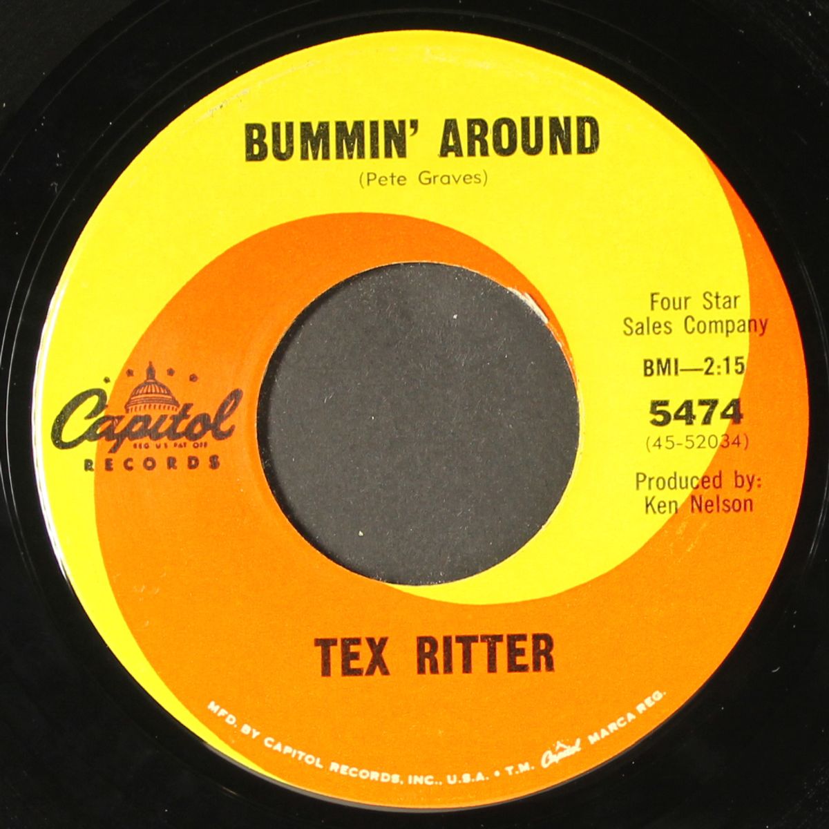 bummin' around by TEX RITTER