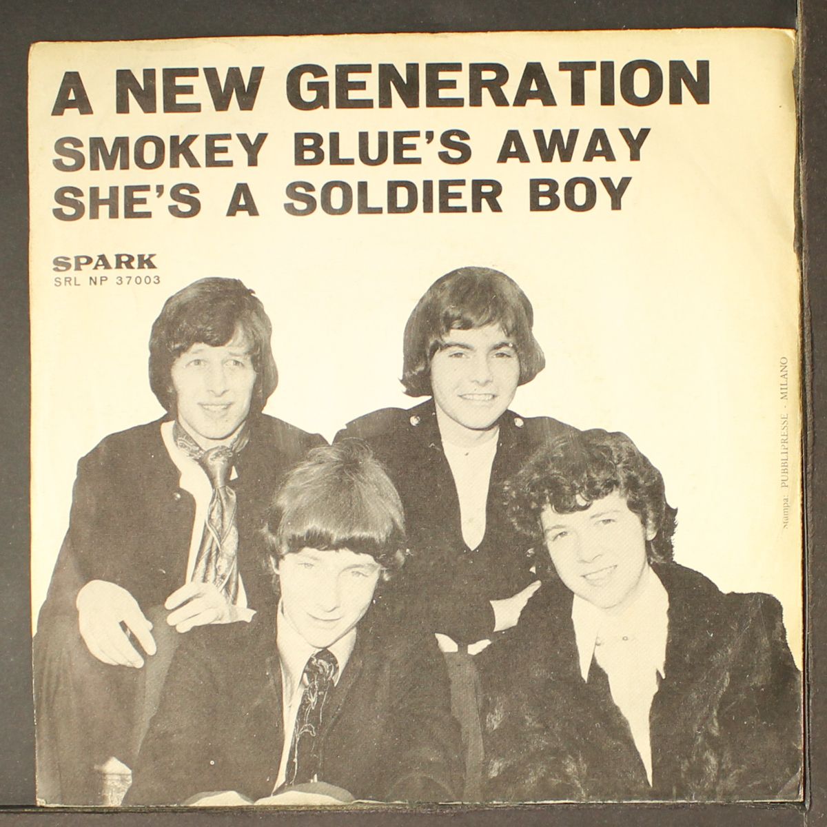 smokey blues away / she's a soldier boy by NEW GENERATION