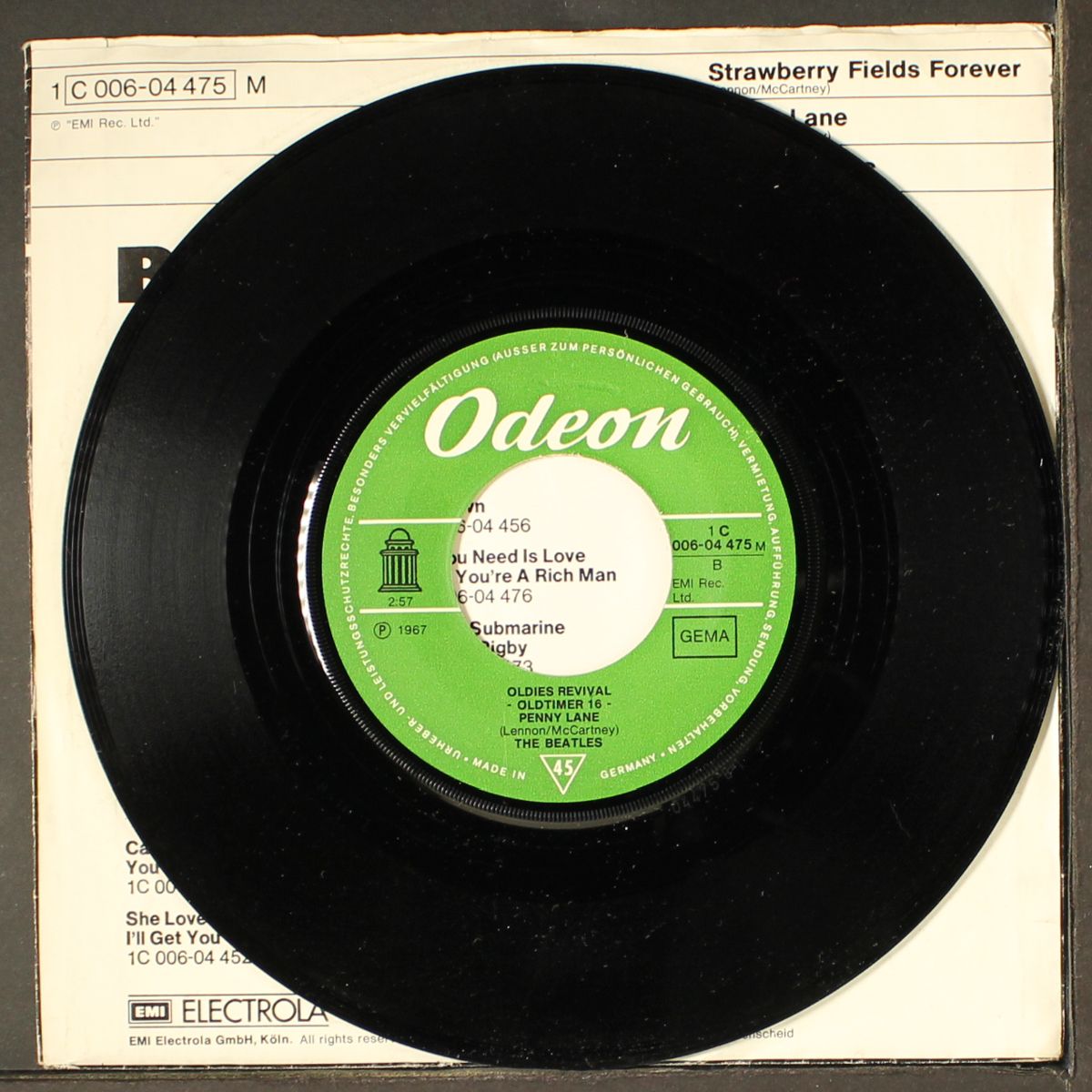 penny lane / strawberry fields forever by BEATLES