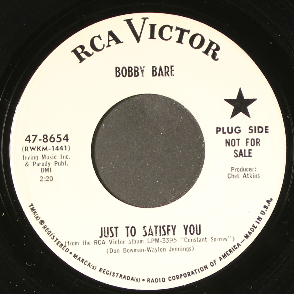 just to satisfy you by BOBBY BARE