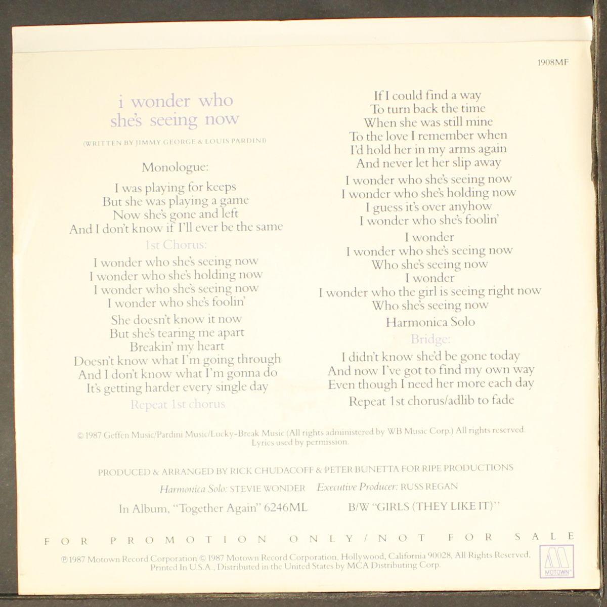 i wonder who she's seeing now / same by TEMPTATIONS