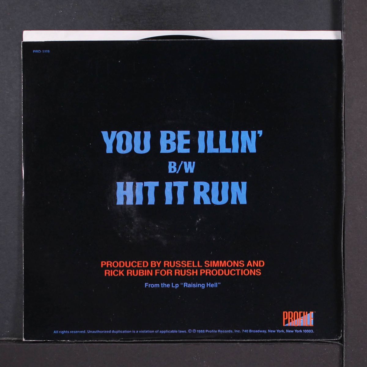 you be illin' / same by RUN-D.M.C.