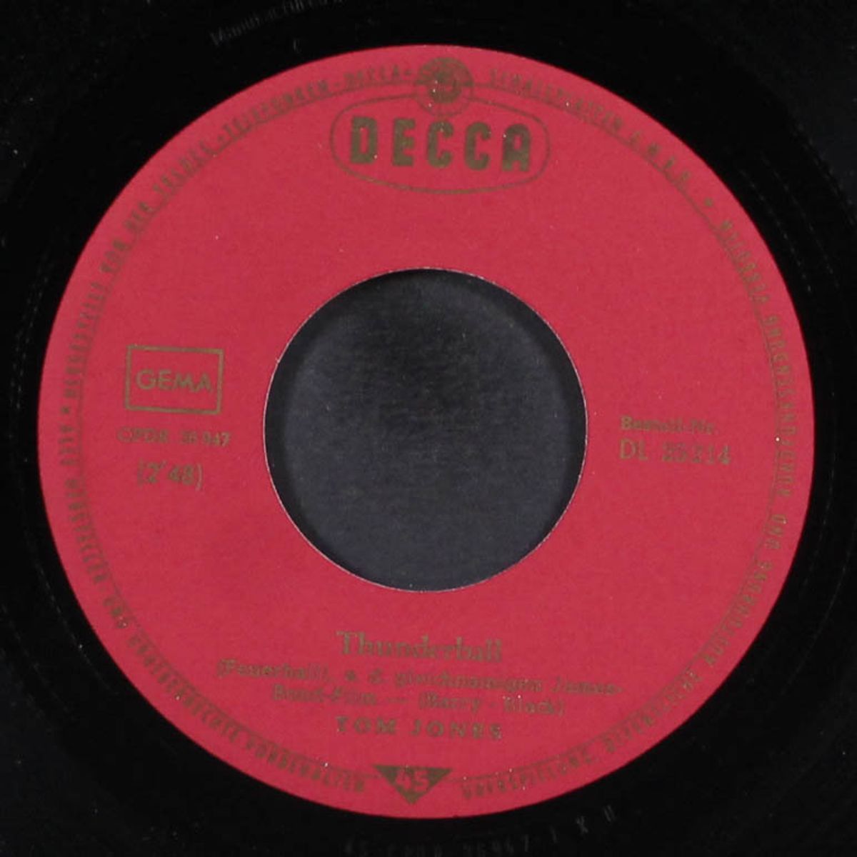 feuer ball / key to my heart by TOM JONES