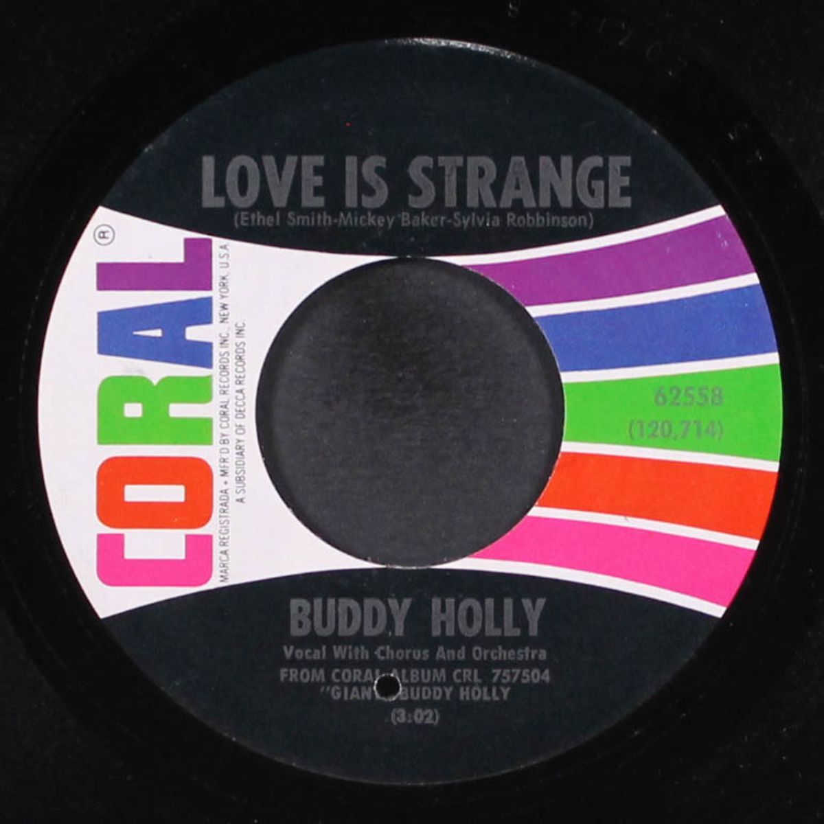 love is strange / you're the one by BUDDY HOLLY