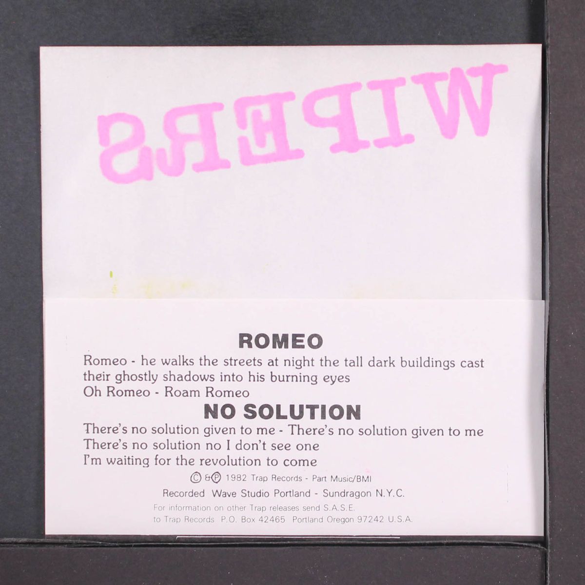 romeo / no solution by WIPERS
