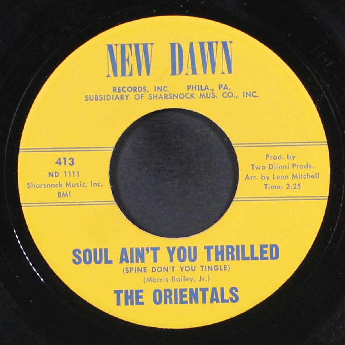 soul ain't you thrilled (spine don't you tingle) / misty summer night by ORIENTALS