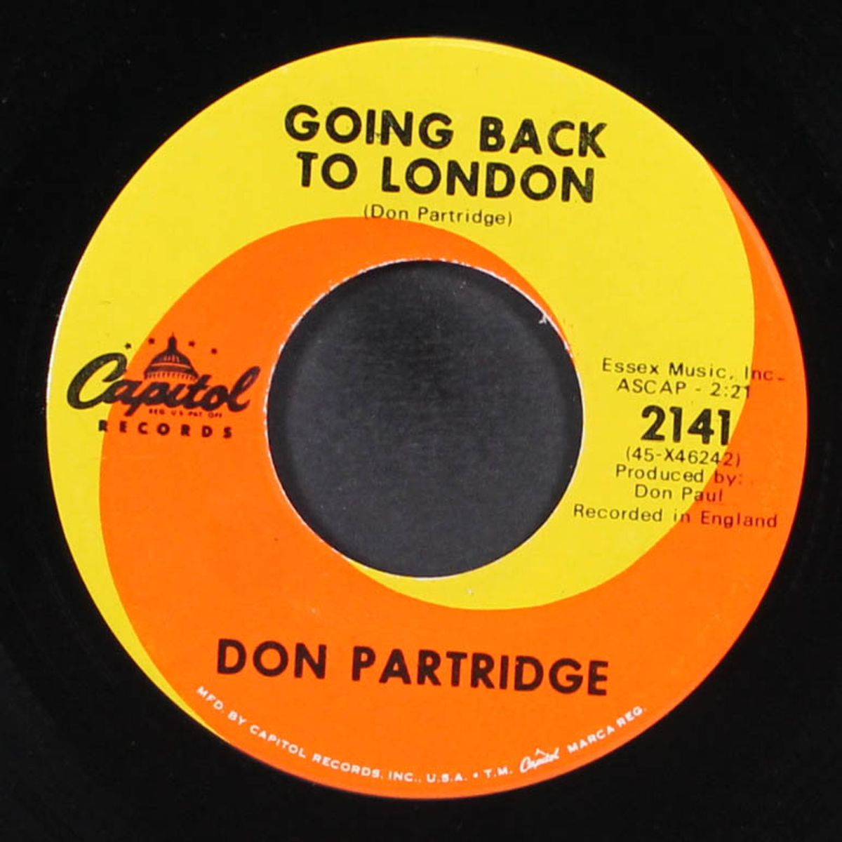 rosie / going back to london by DON PARTRIDGE