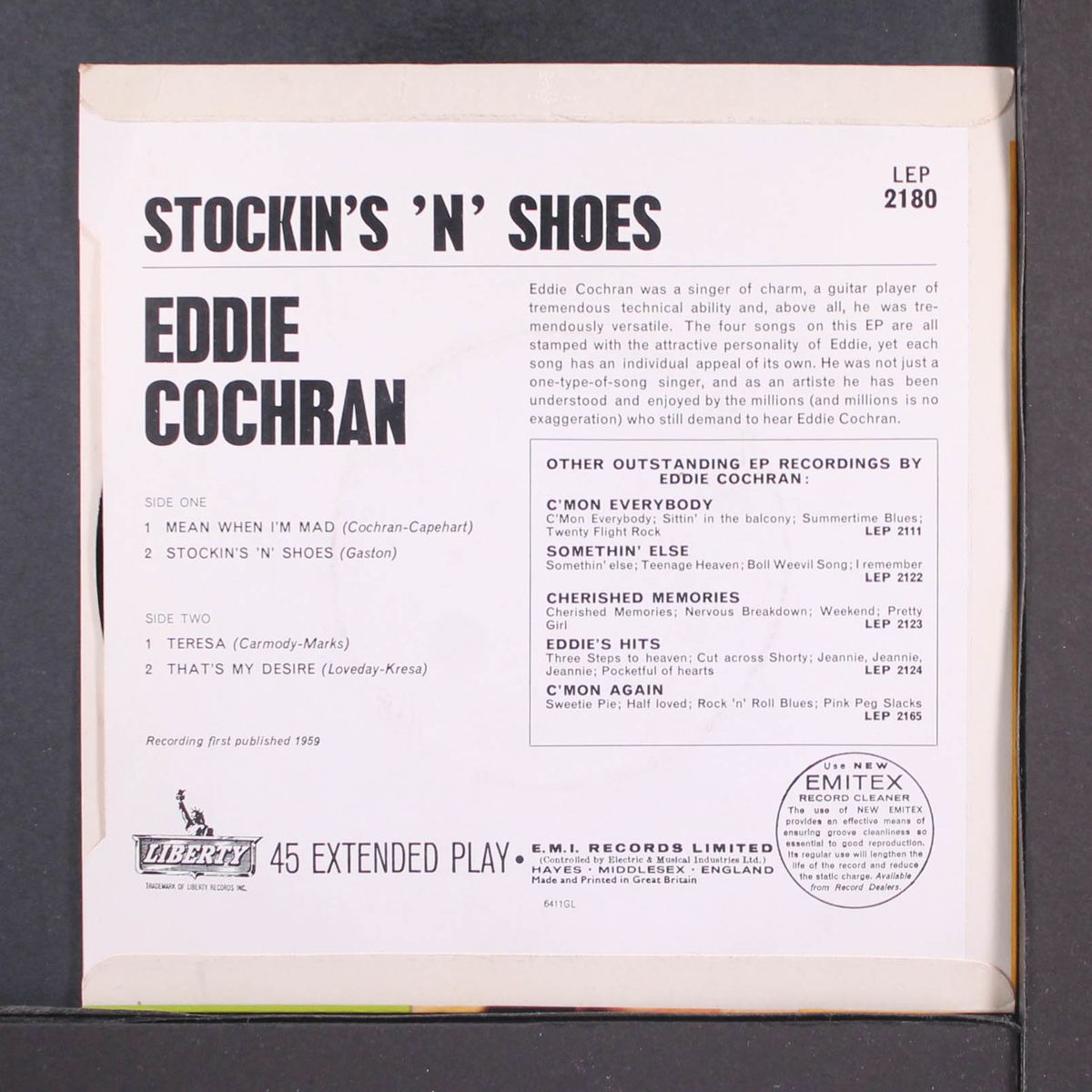 stockin's 'n' shoes by EDDIE COCHRAN
