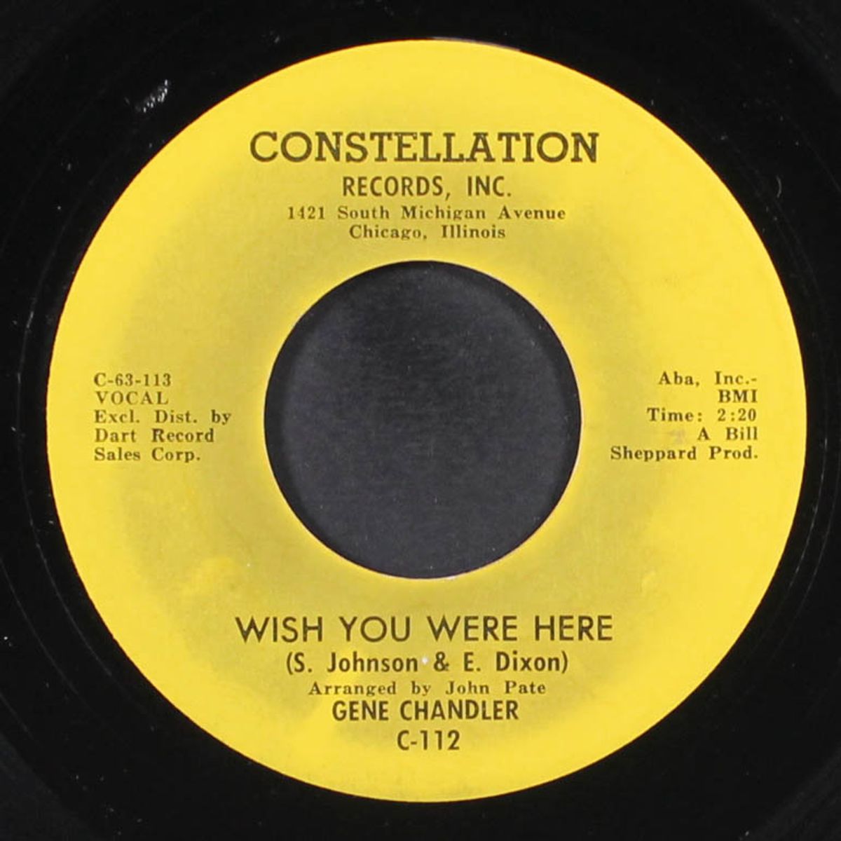 think about it / wish you were here by GENE CHANDLER