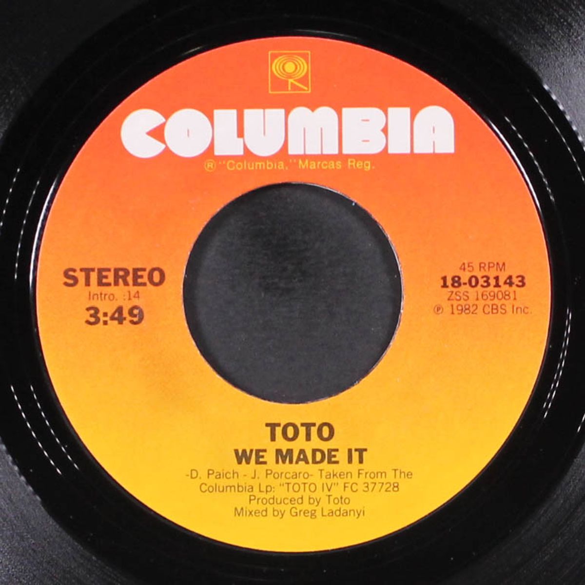 make believe / we made it by TOTO