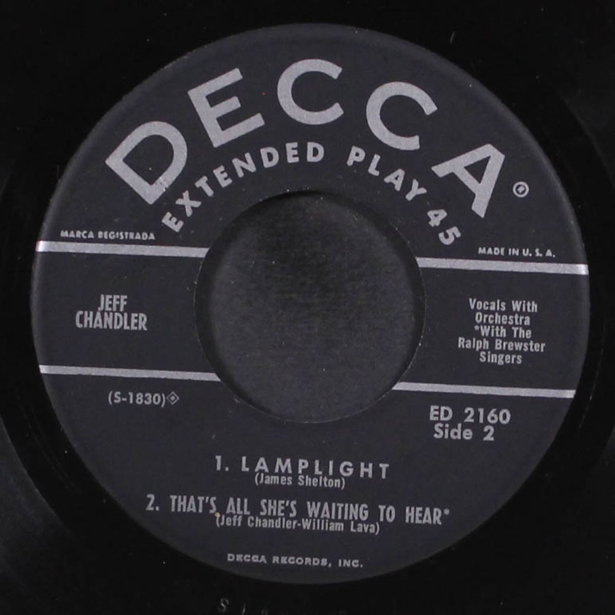 sings by JEFF CHANDLER