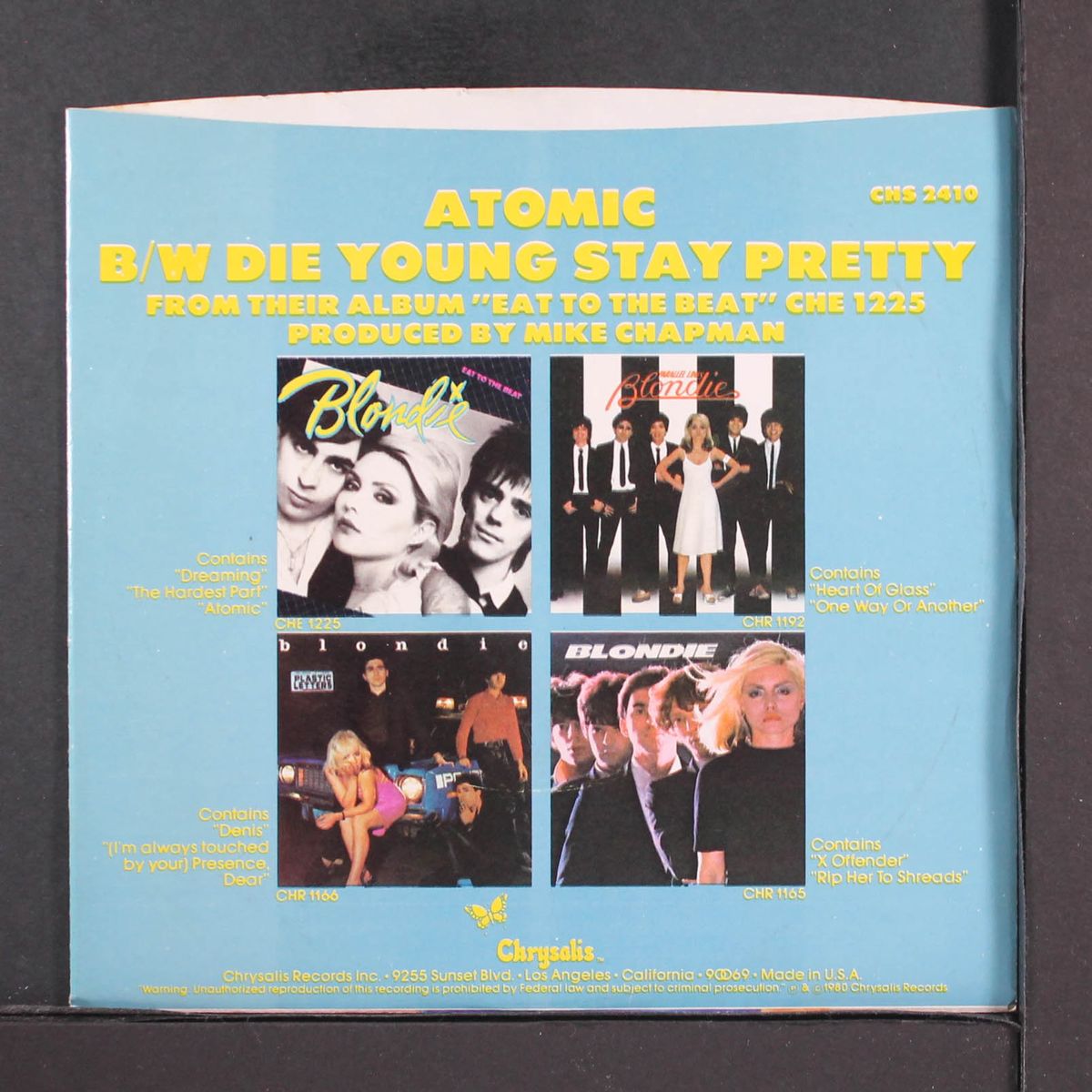 atomic / die young stay pretty by BLONDIE
