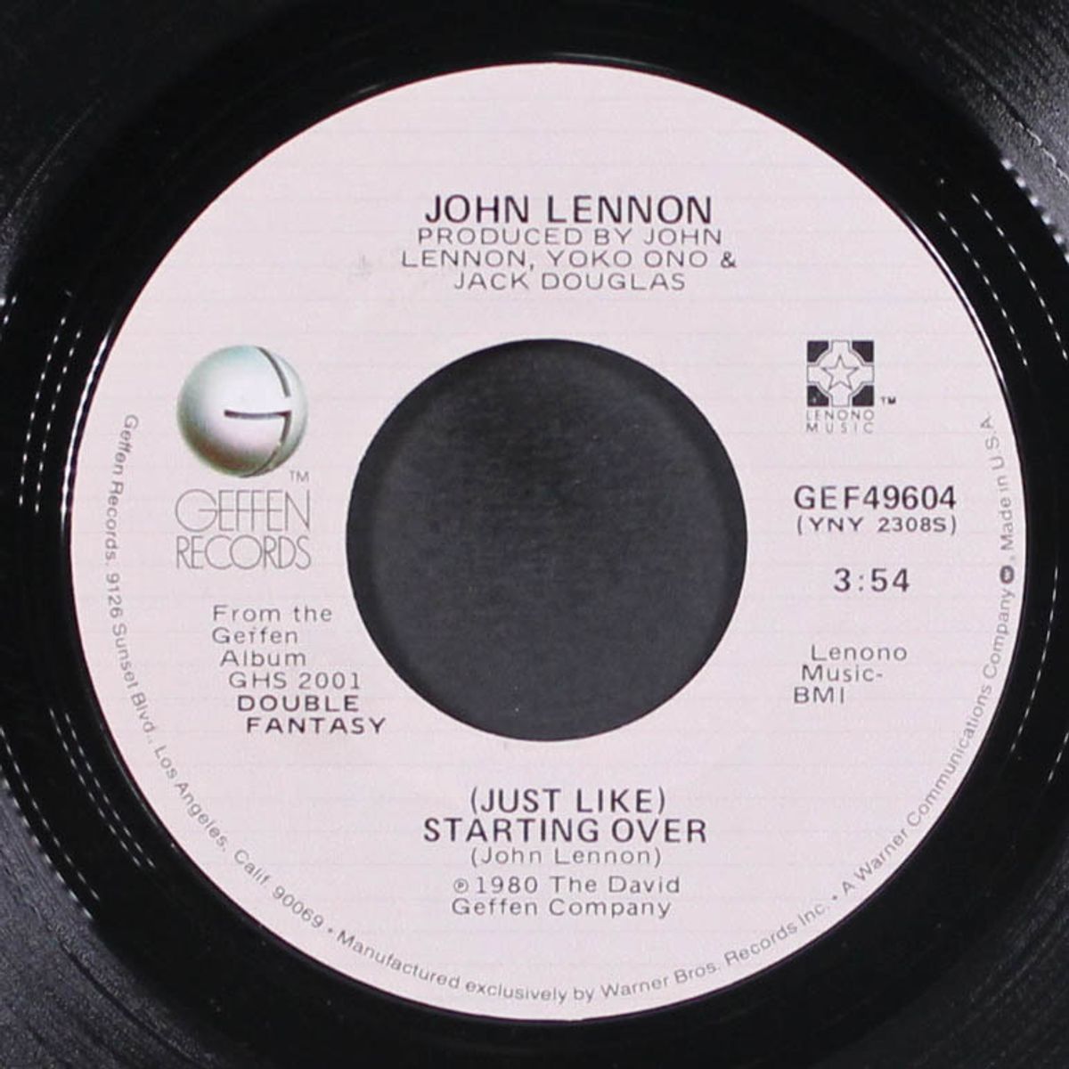 just like starting over / kiss kiss kiss by JOHN LENNON / YOKO ONO