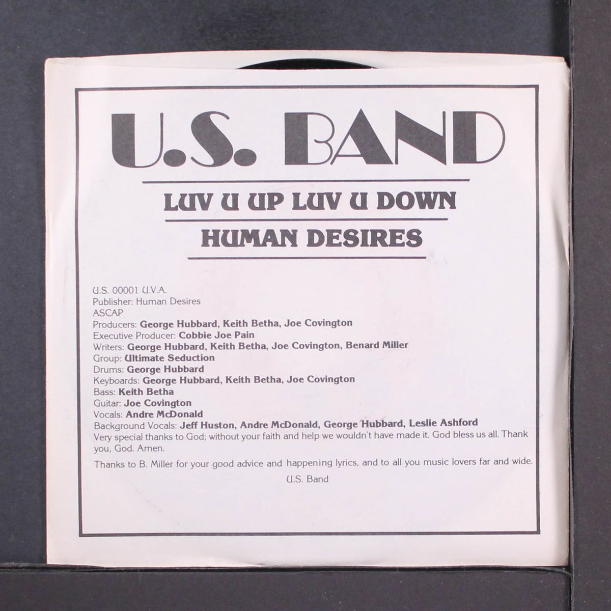 luv u up luv u down / human desires by U.S. BAND