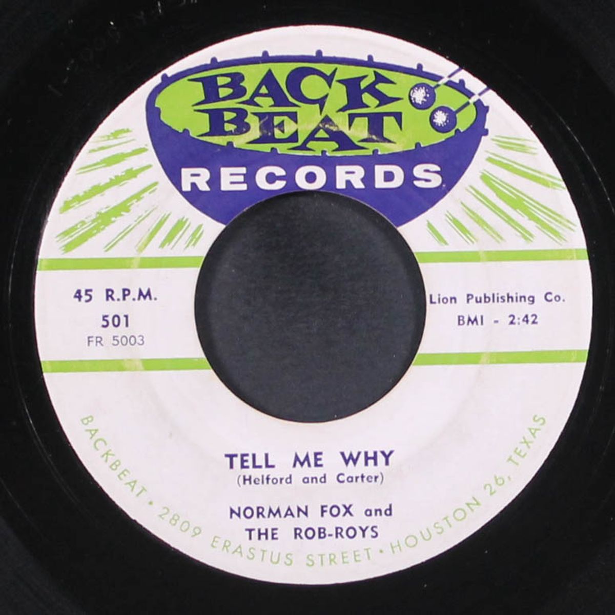 tell me why / audry by NORMAN FOX & ROB ROYS