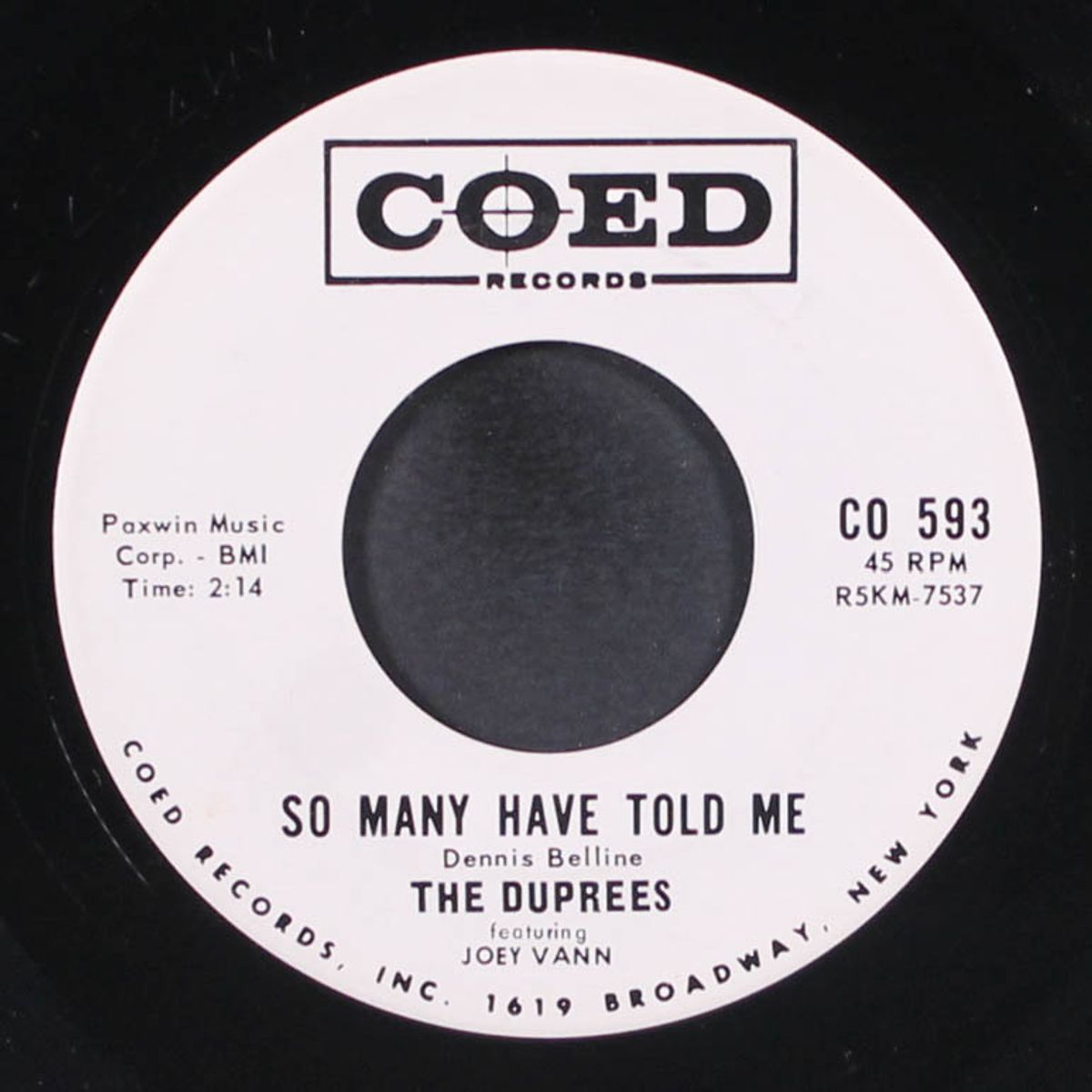 so many have told me by DUPREES