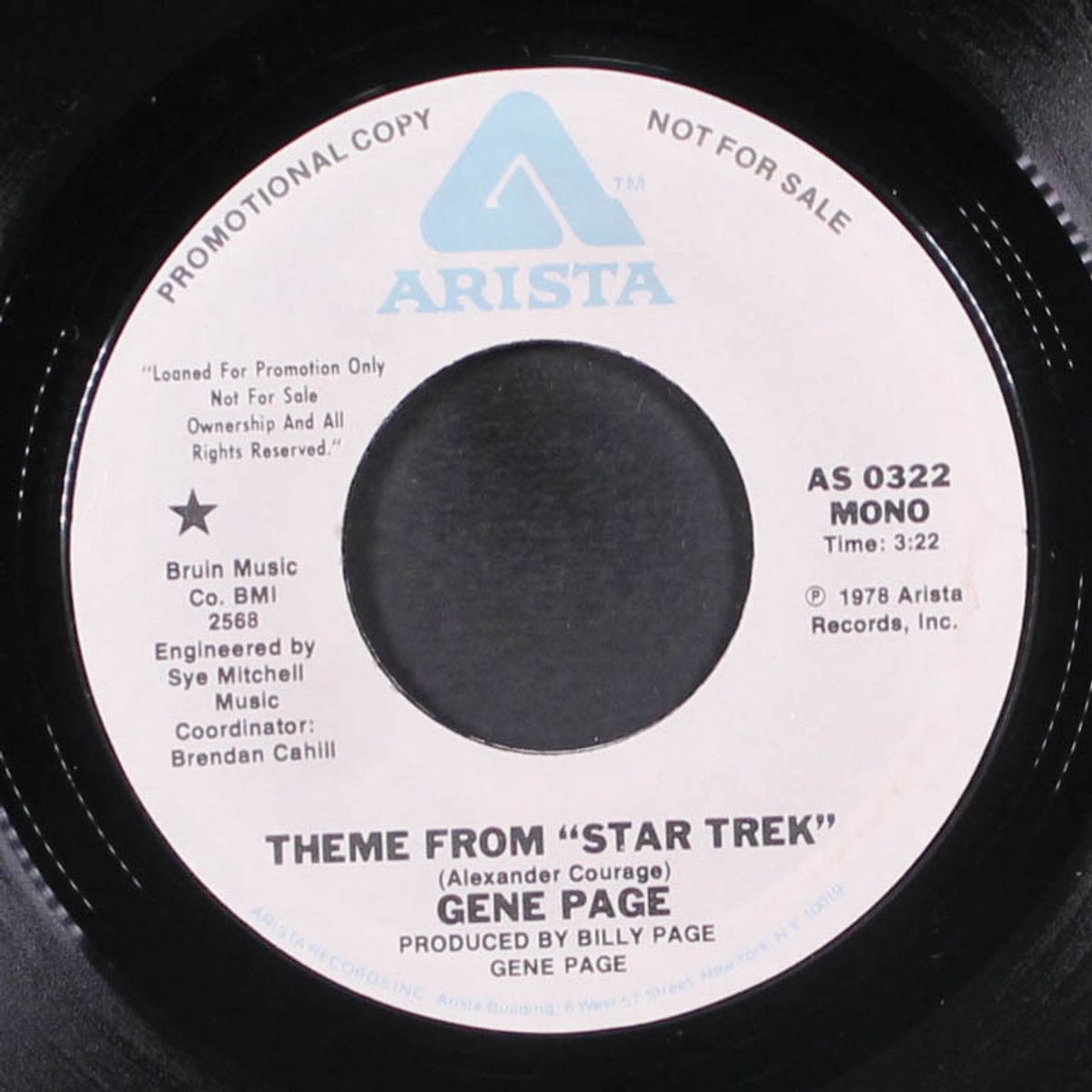 theme from "star trek" / mono by GENE PAGE
