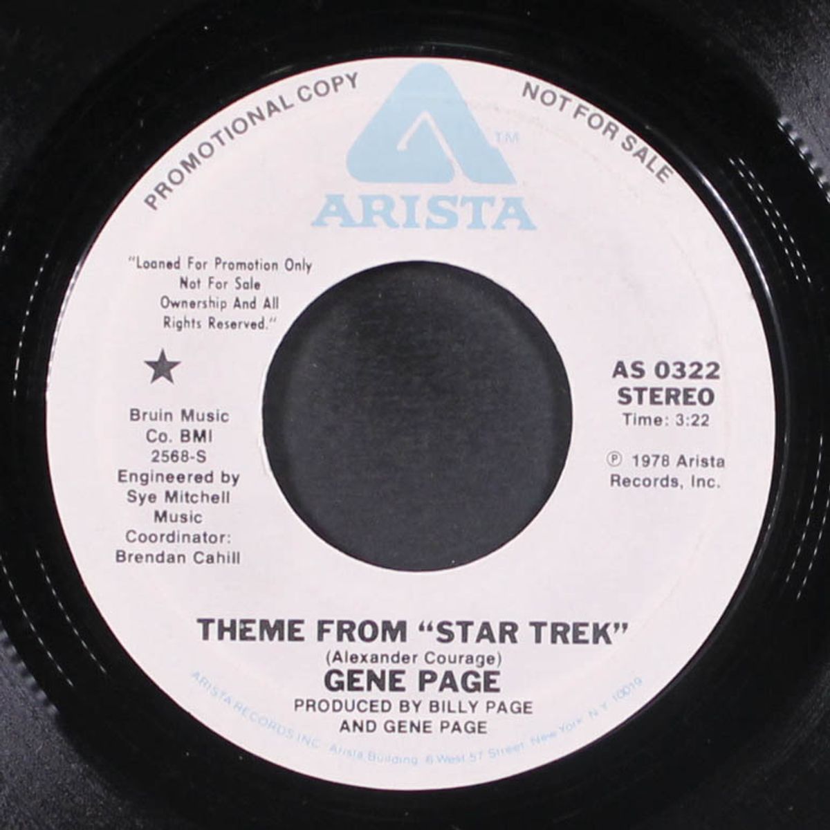 theme from "star trek" / mono by GENE PAGE