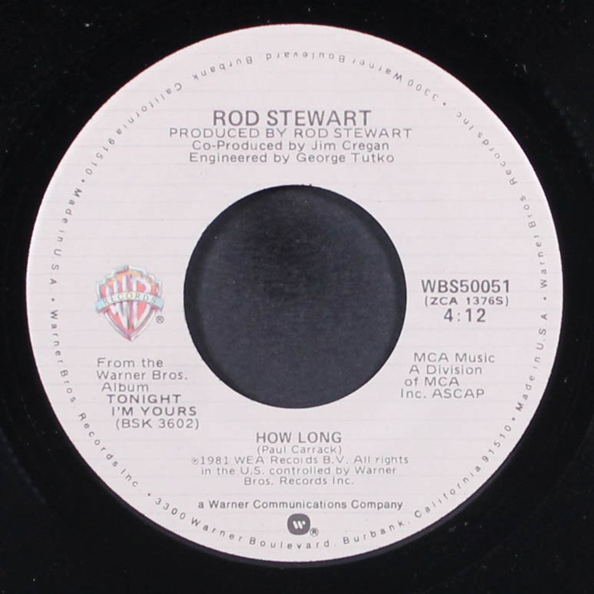 how long / jealous by ROD STEWART