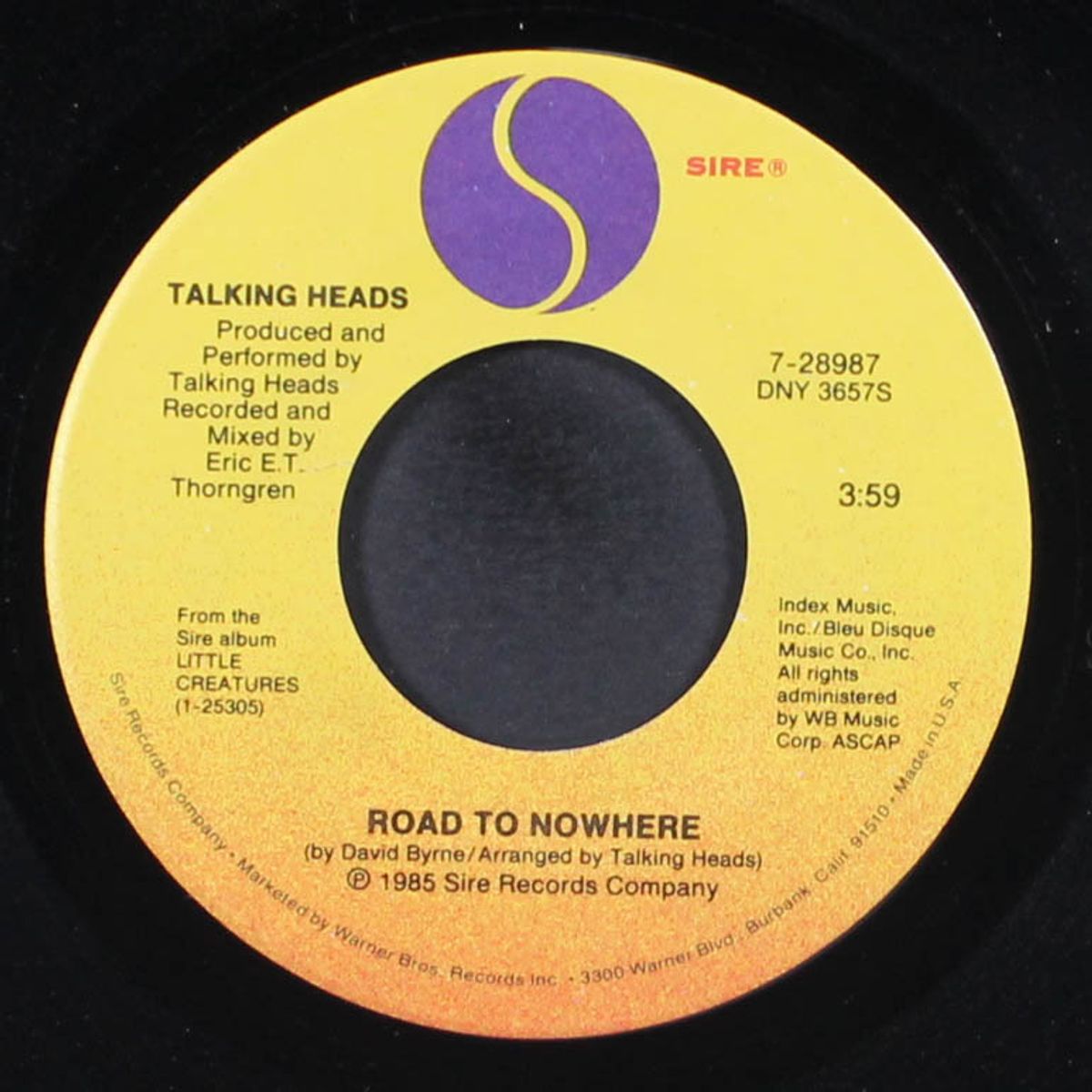 road to nowhere / give me back my name by TALKING HEADS
