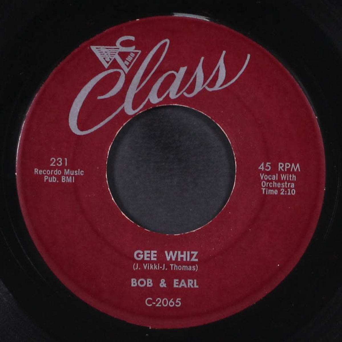 when she walks / gee whiz by BOB & EARL