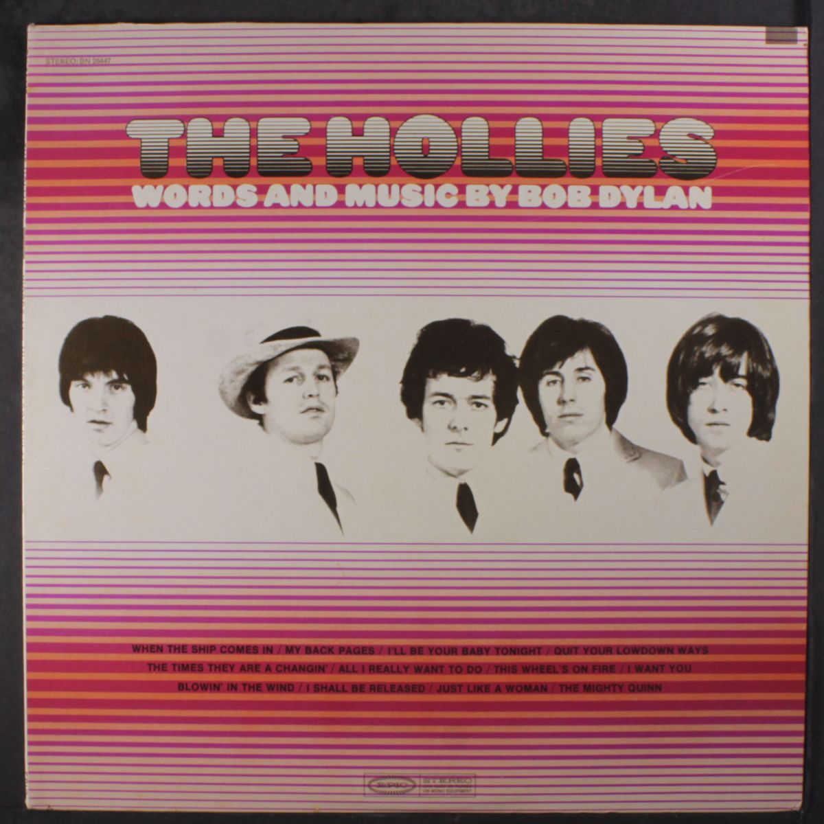 words and music by bob dylan by HOLLIES