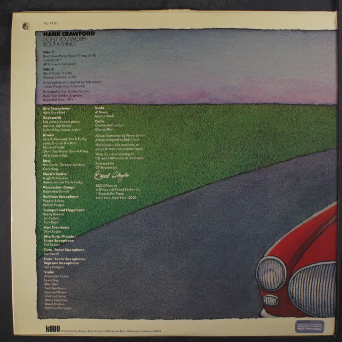don't you worry 'bout a thing by HANK CRAWFORD