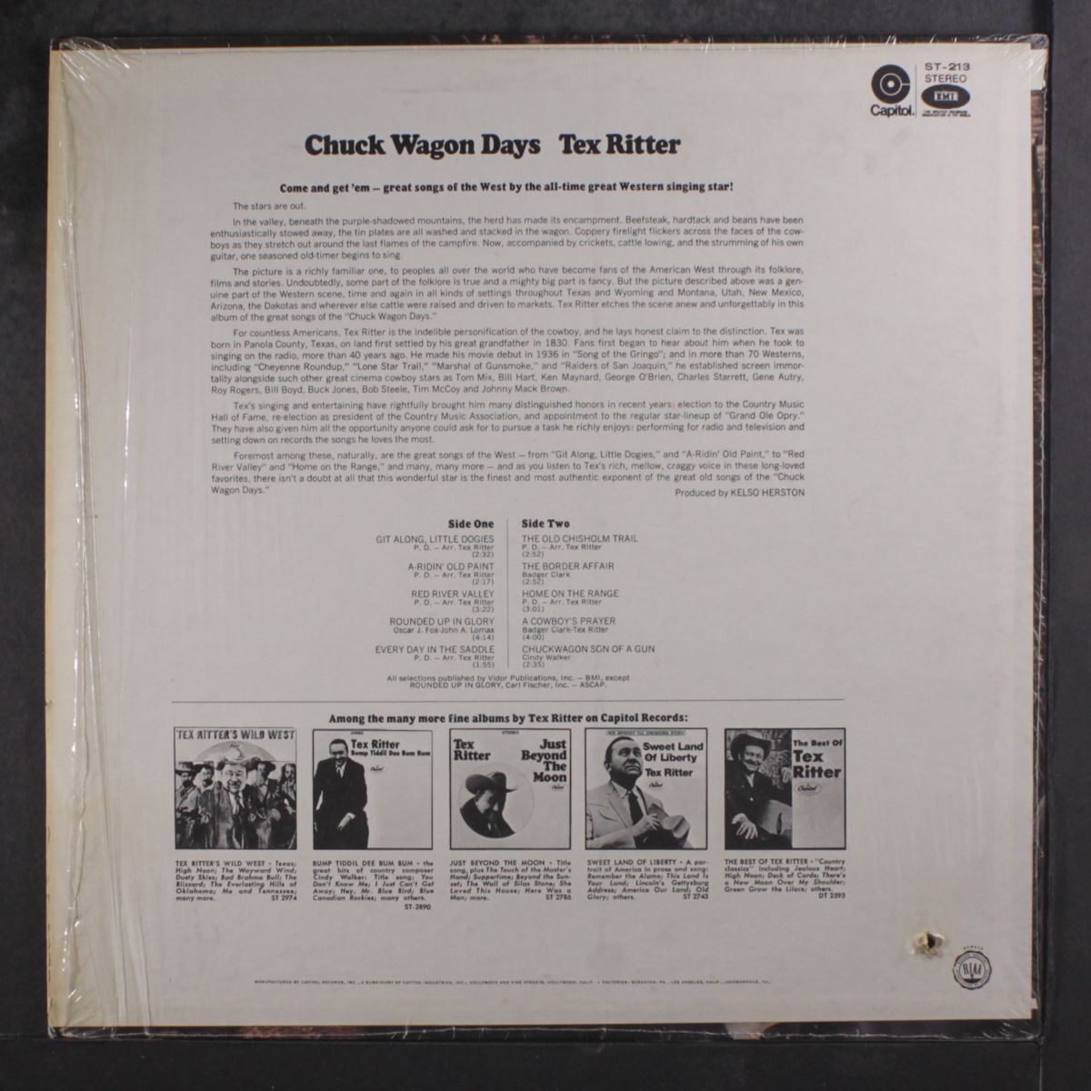 chuck wagon days by TEX RITTER