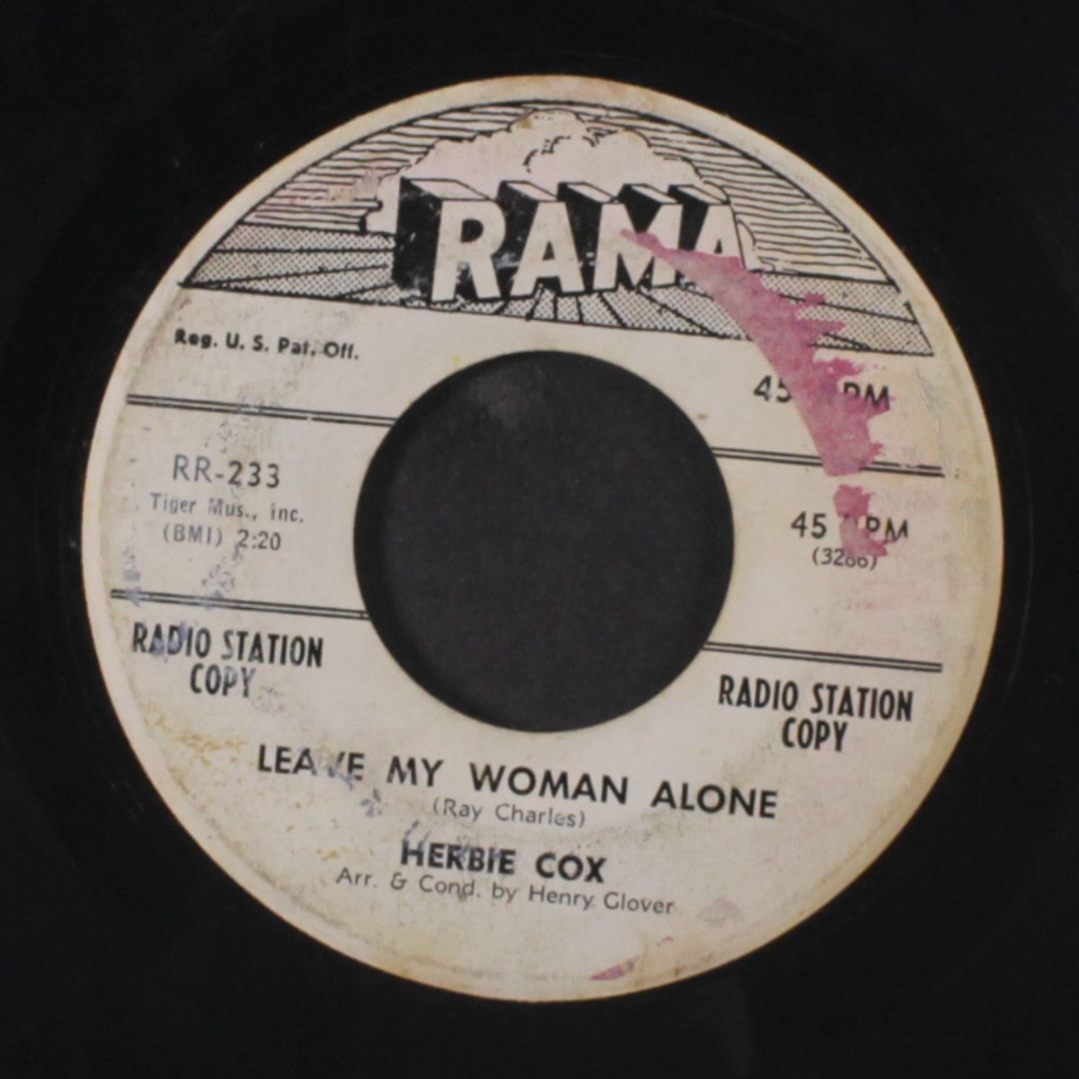 vacation in the mountains / leave my woman alone by HERBIE COX