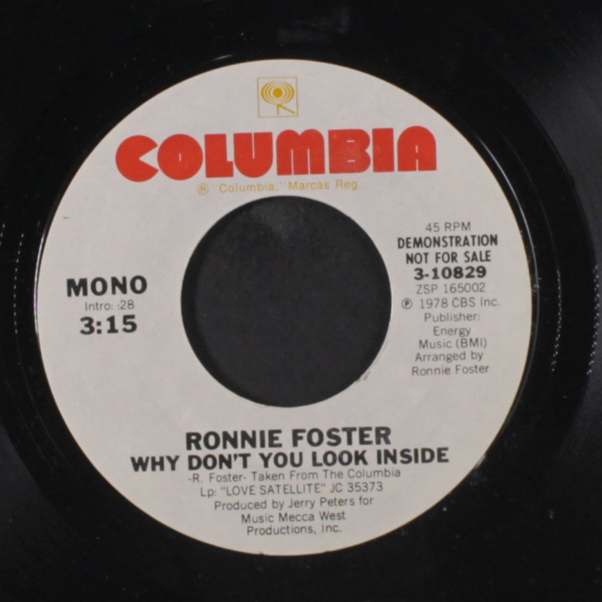why don't you look inside / mono by RONNIE FOSTER