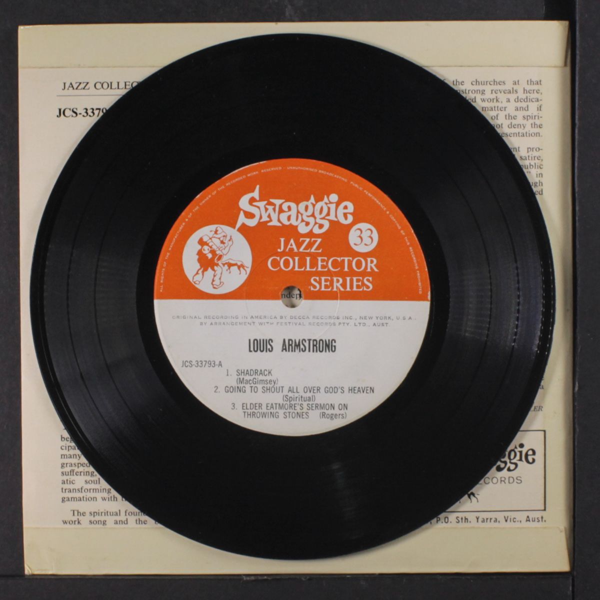 spirituals and sermons by LOUIS ARMSTRONG