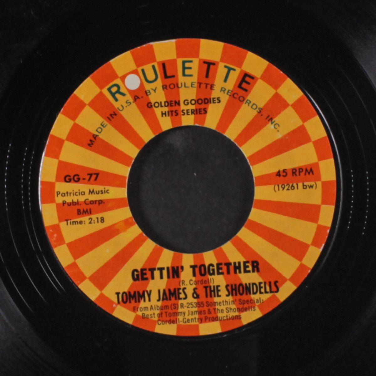say i am / gettin' together by TOMMY JAMES & SHONDELLS