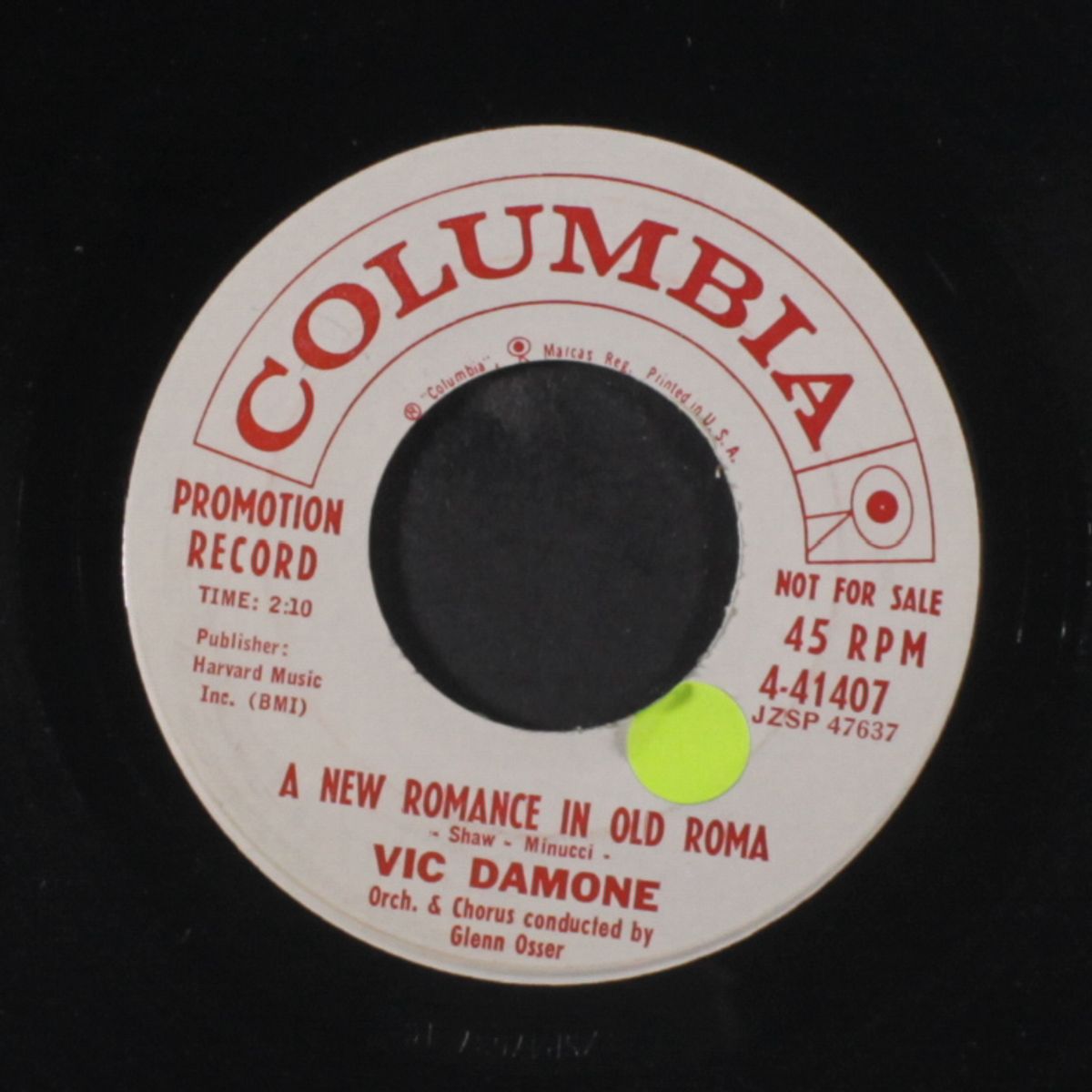 a new romance in old roma / my heart has many dreams by VIC DAMONE