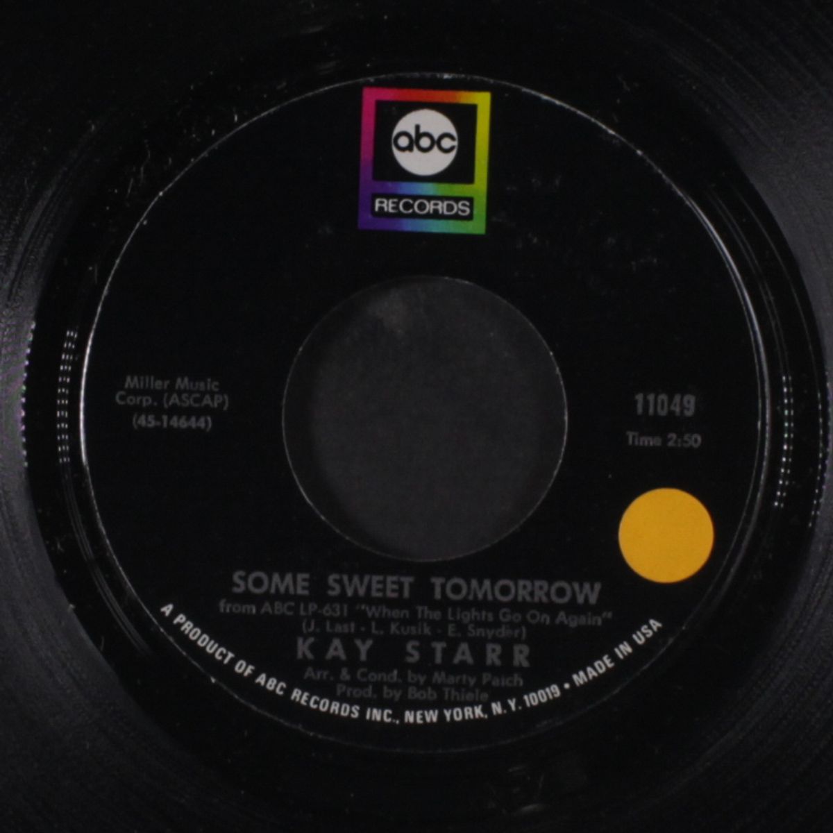 some sweet tomorrow / my melancholy baby by KAY STARR