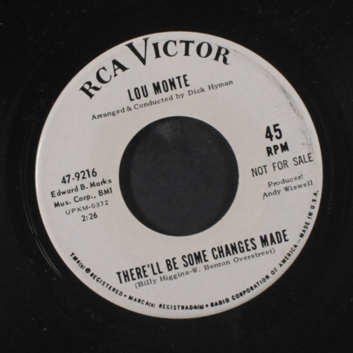 where you get what you want / there'll be some changes made by LOU MONTE