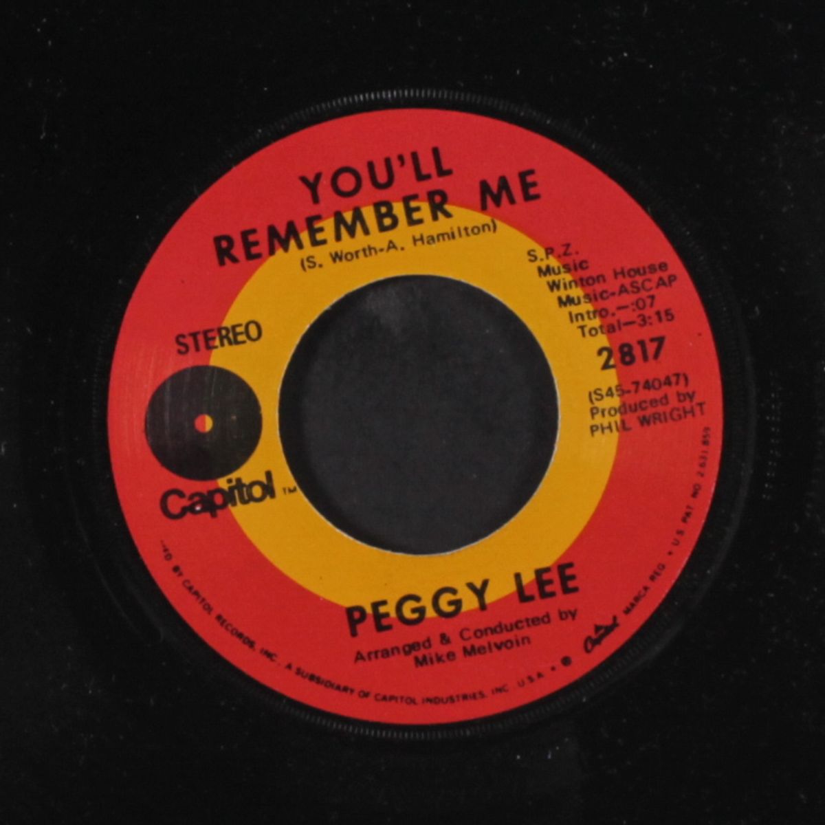you'll remember me / have you seen my baby by PEGGY LEE