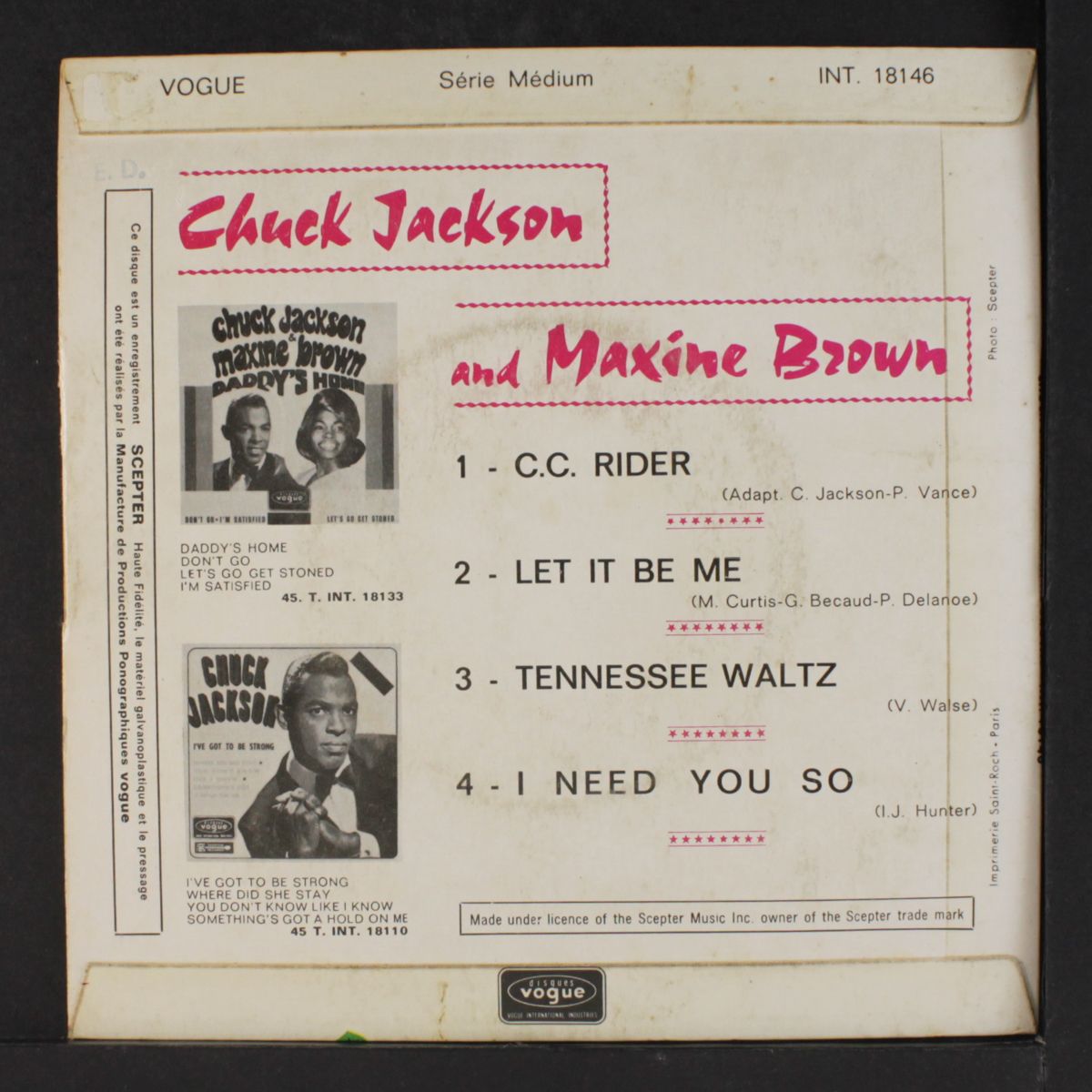 rhythm n' blues by CHUCK JACKSON / MAXINE BROWN