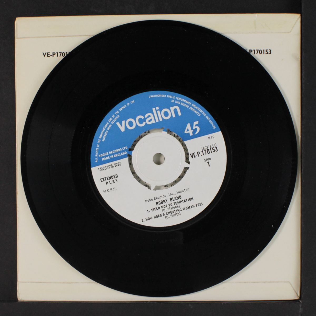 yield not to temptation +3 by BOBBY BLAND