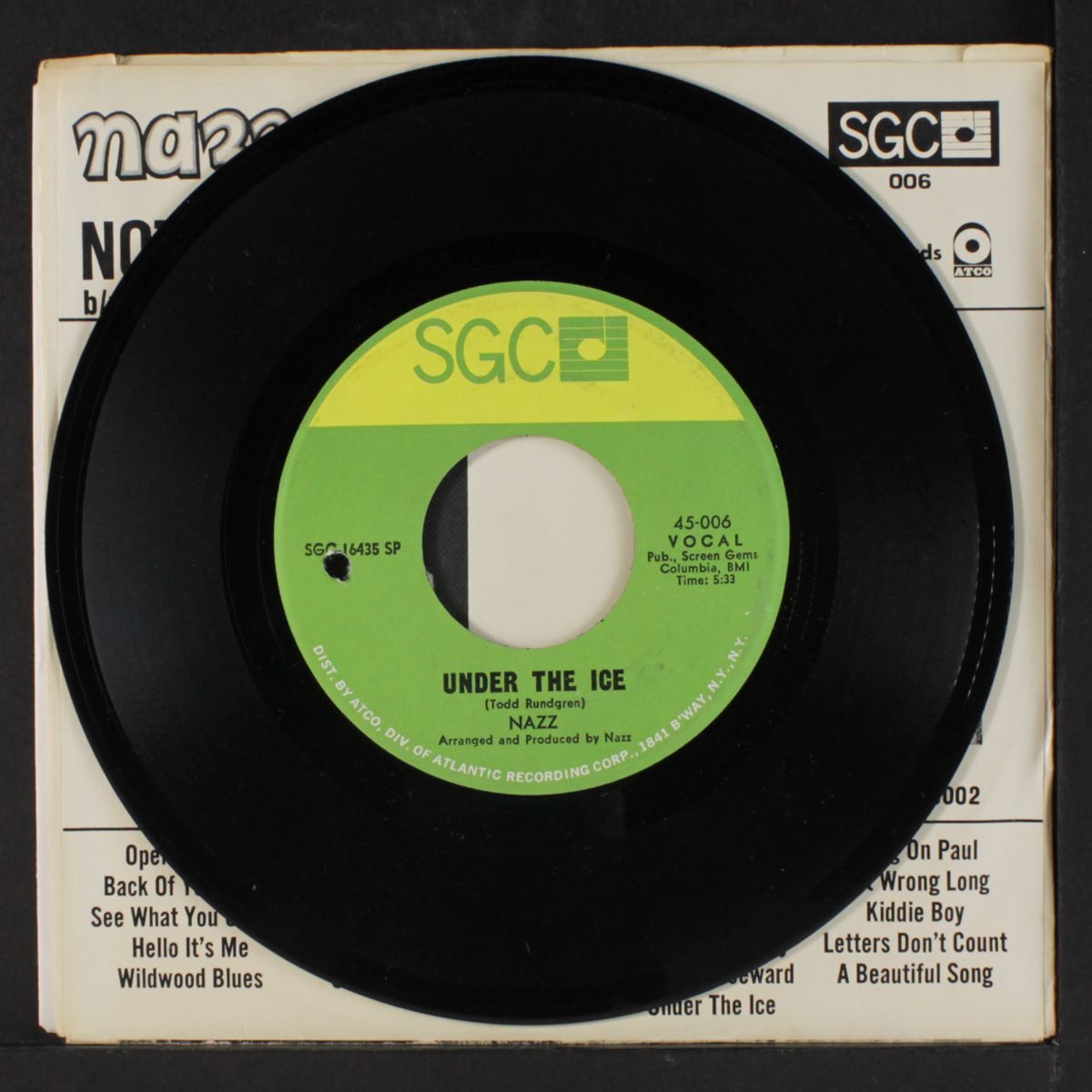 not wrong long / under the ice by NAZZ
