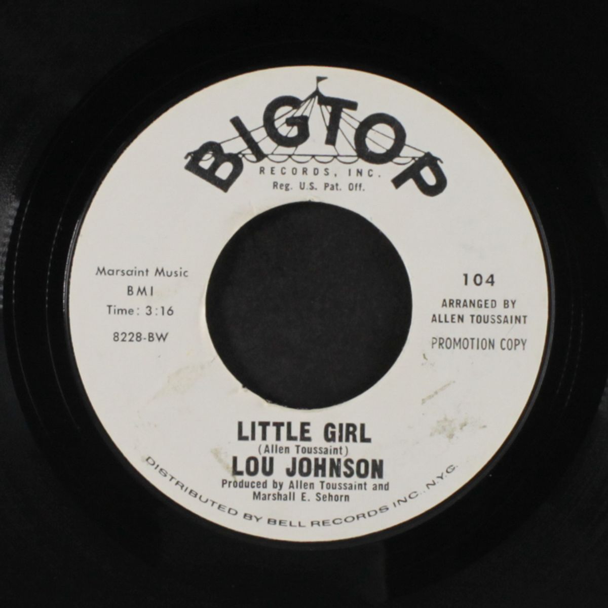 walk on by / little girl by LOU JOHNSON