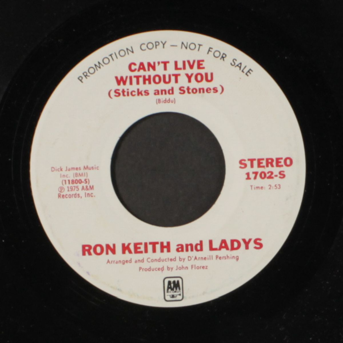 can't live without you / mono by RON KEITH & LADYS